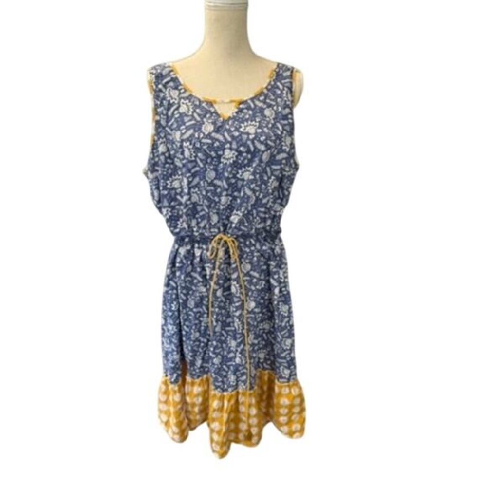 "MATILDA JANE"  Summer Cotton Dress SZ‎ 2X  Sleeveless PLZ READ FINAL SALE